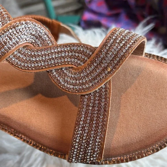 Patrizia by Spring Step Elegant Sandals with Rhinestone Detailing Brand New - Picture 6 of 7